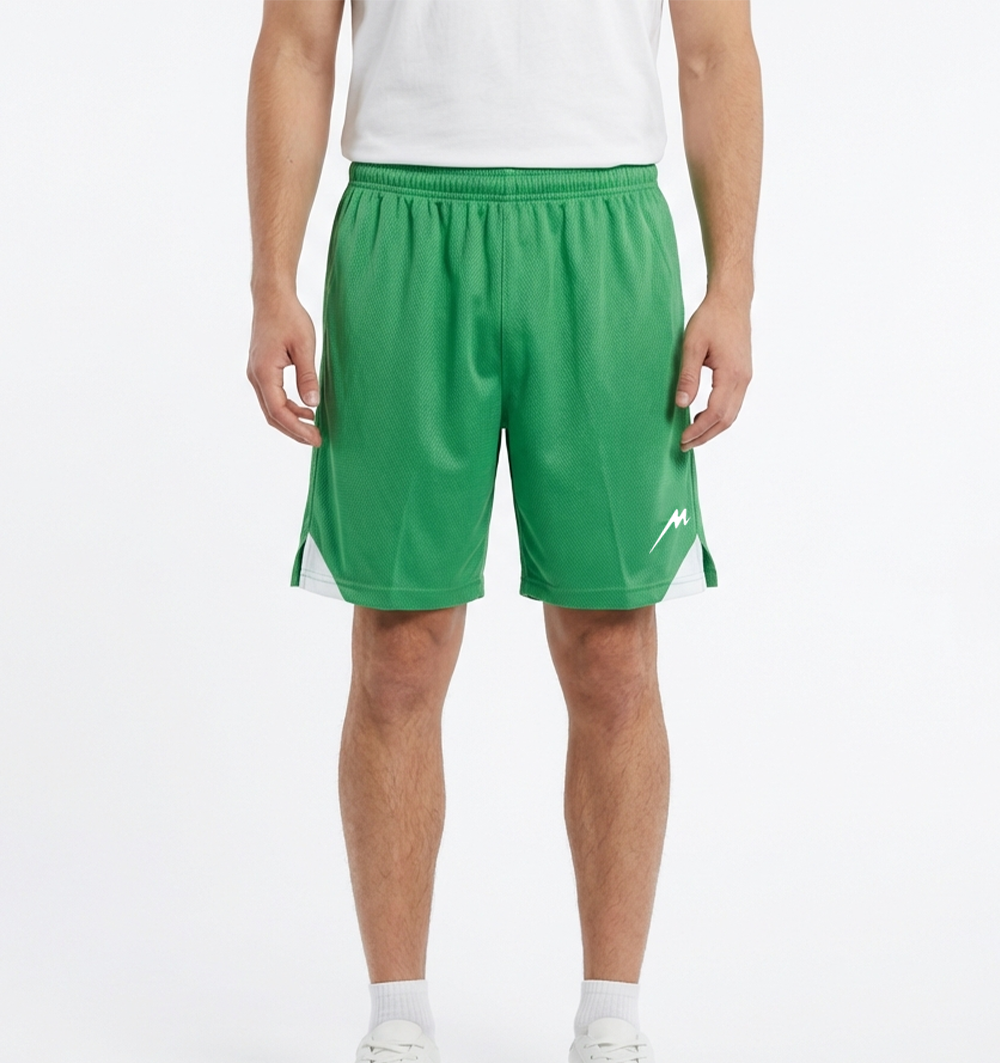 شورت ورزشی مدل028سبز سفید