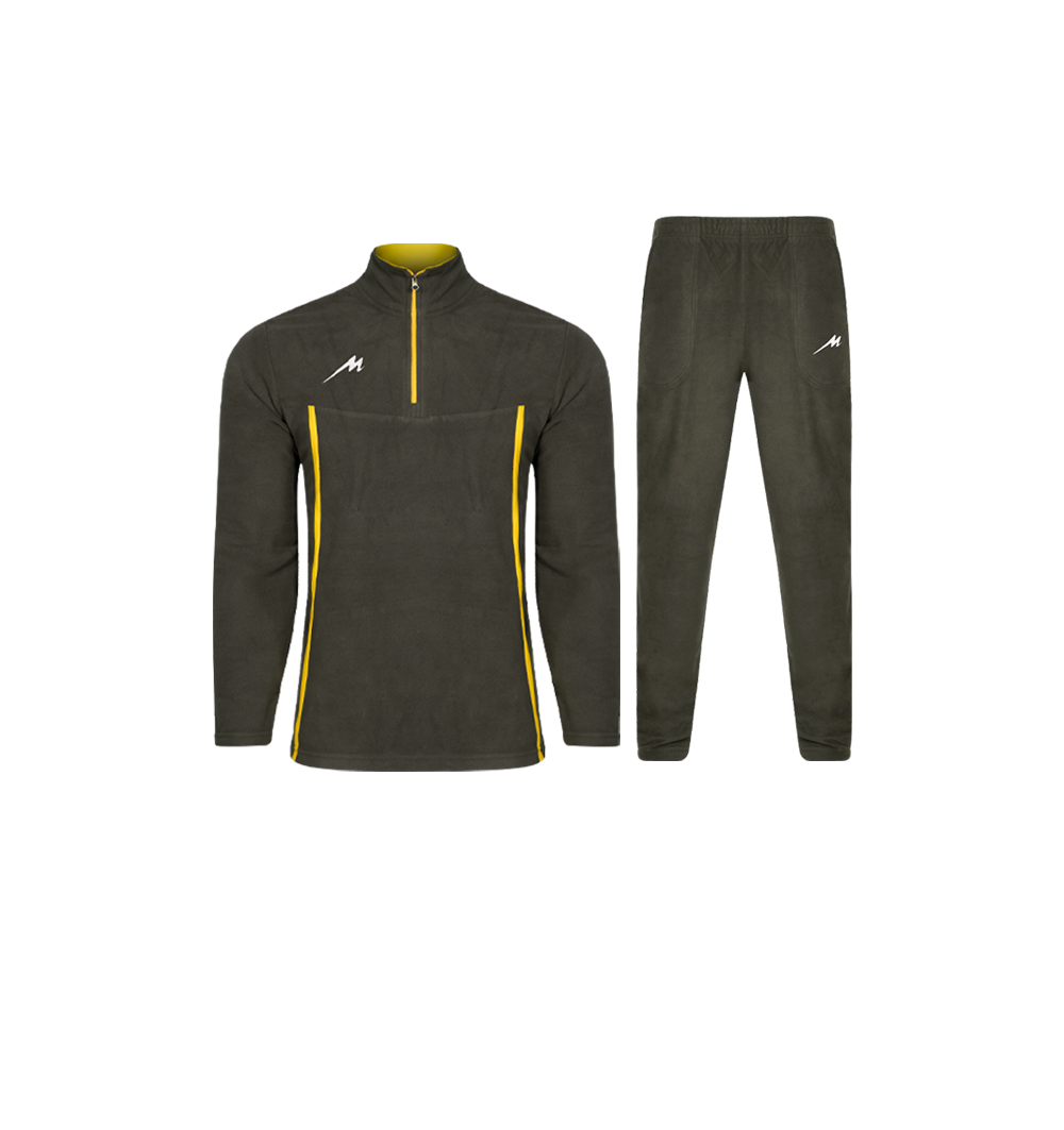 ست ملانژ و شلوار مردانه نیم زیپ مدلM00530030000FOSLZR03