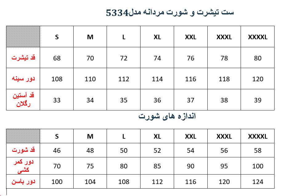 ست تیشرت وشورت مردانه مدلM08153340000FLTOSR05