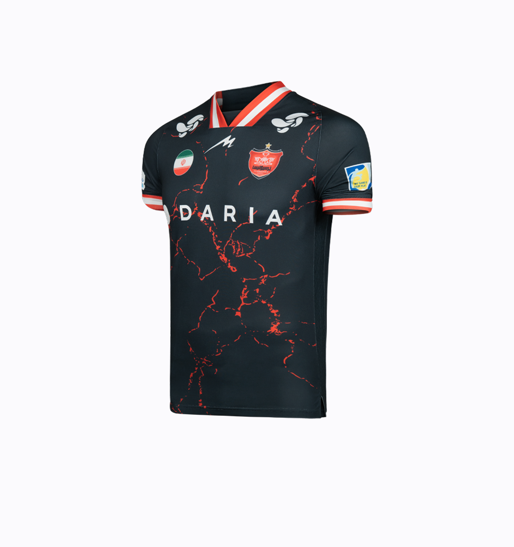 تیشرت دوم اورجینال پرسپولیس مدل 3172 مشکی