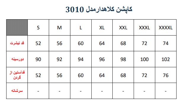 کاپشن کلاهدار دخترانه مدل 3010 