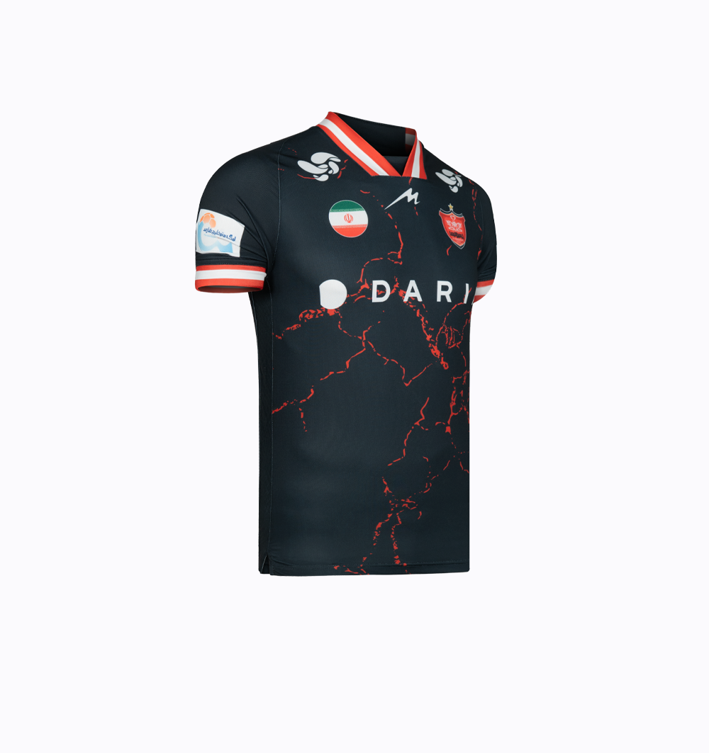 تیشرت دوم اورجینال پرسپولیس مدل 3172 مشکی