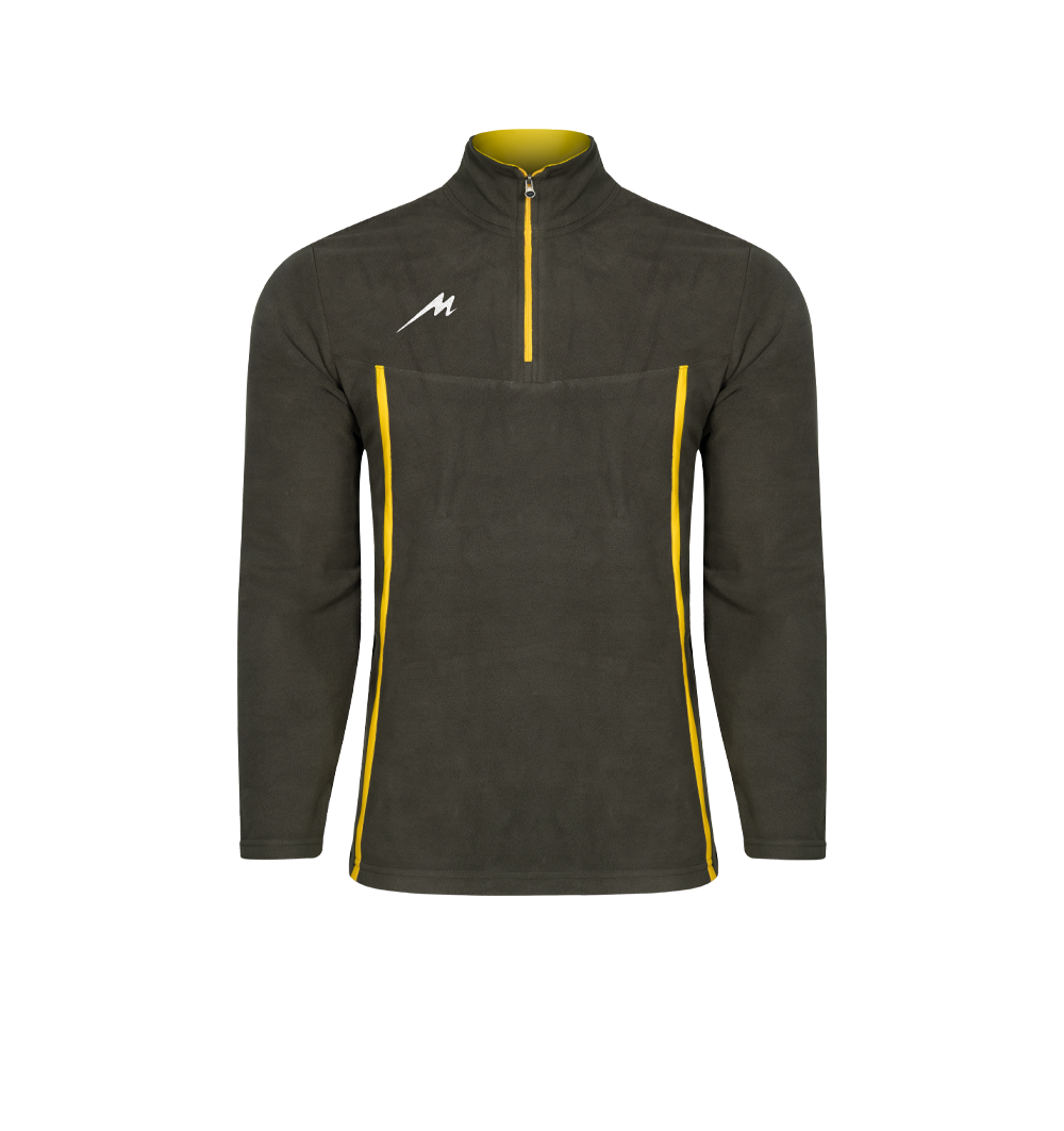 ست ملانژ و شلوار مردانه نیم زیپ مدلM00530030000FOSLZR03