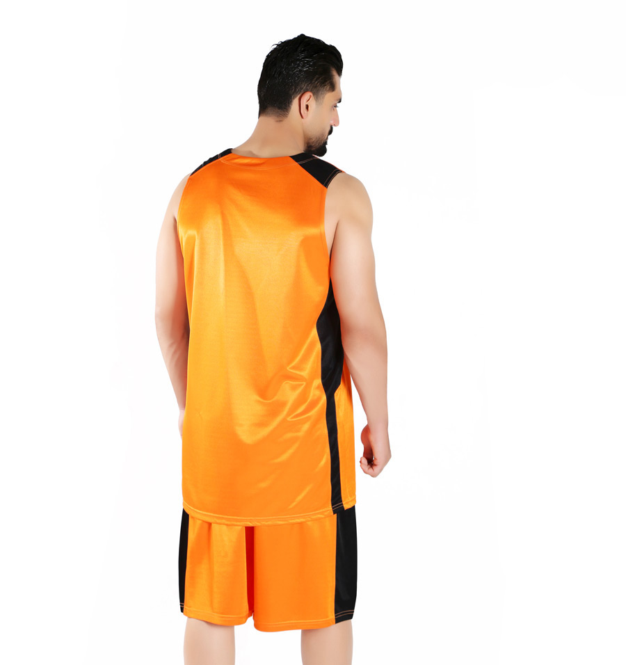 ست رکابی و شورت یسکتبالی مدل 3005 نارنجی