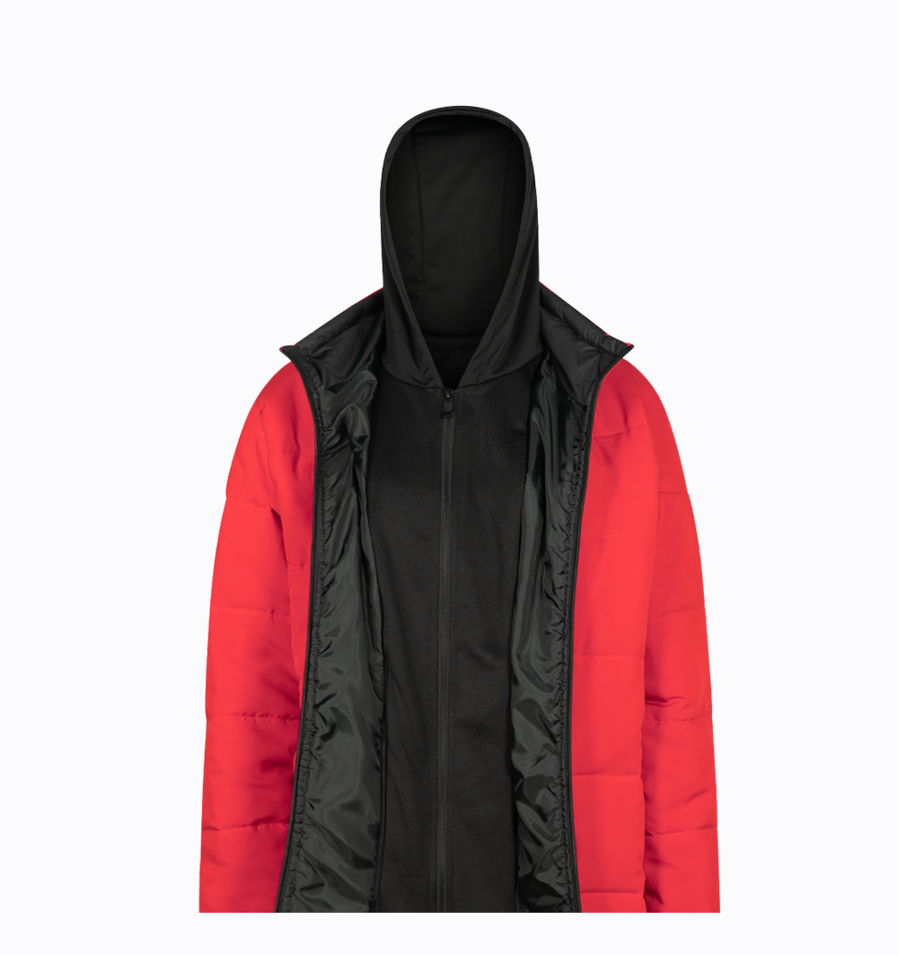 کاپشن زنانه کلاهدارمدلM0203044000KPIGRSI04