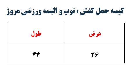 کیسه حمل کفش ، توپ و البسه ورزشی مروژ